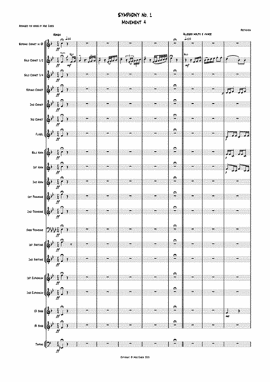 Beethoven Symphony 1 Movement 4 for Brass Band (arr. Mike Eades)