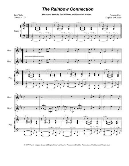 The Rainbow Connection (arr. Stephen DeCesare)
