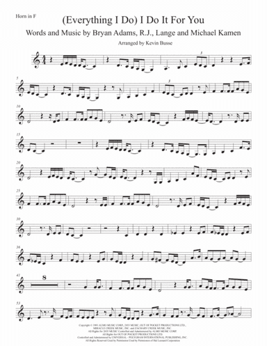 (Everything I Do) I Do It For You (arr. Kevin Busse)