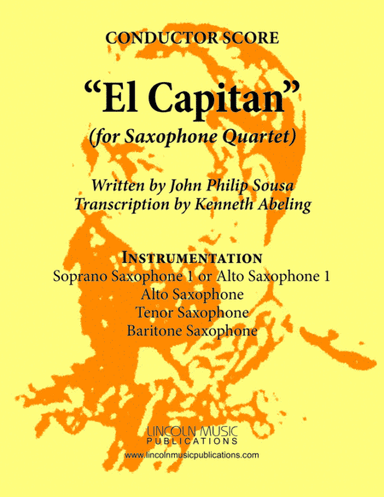 March - El Capitan (for Saxophone Quartet SATB or AATB) (arr. Kenneth Abeling)
