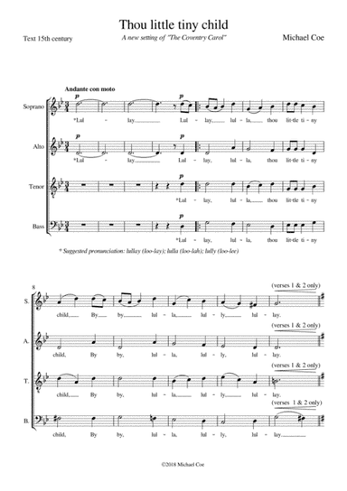 Thou little tiny child