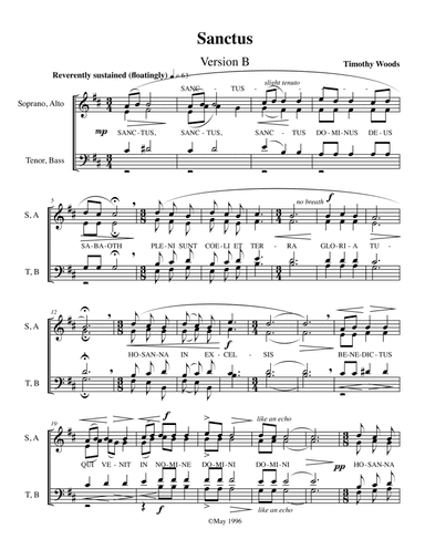 Mass in B minor-Sanctus