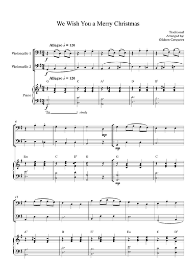 We Wish You a Merry Christmas (arr. Gildson Cerqueira)