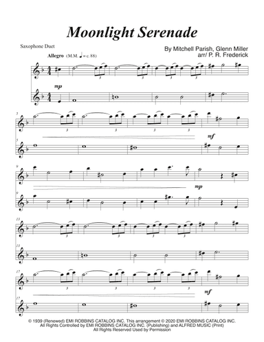 Moonlight Serenade (arr. P. R. Frederick)