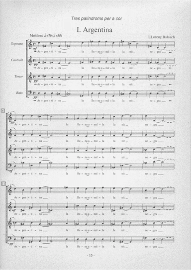 Tres palíndroms per a cor