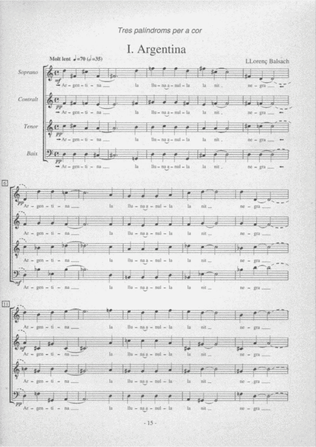 Tres palíndroms per a cor