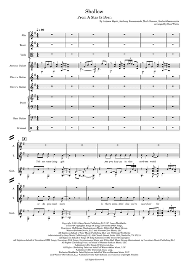Shallow (arr. Dan Wattis)