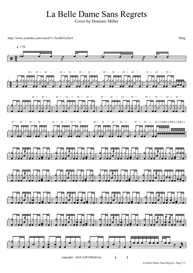 La Belle Dame Sans Regrets (arr. COPYDRUM)