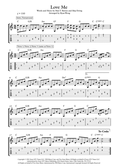 Love Me (arr. Ryan Wong)