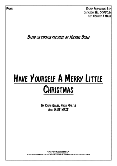 Have Yourself A Merry Little Christmas (arr. Mike West)