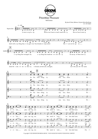 Prioritise Pleasure (arr. Silv Pybus)