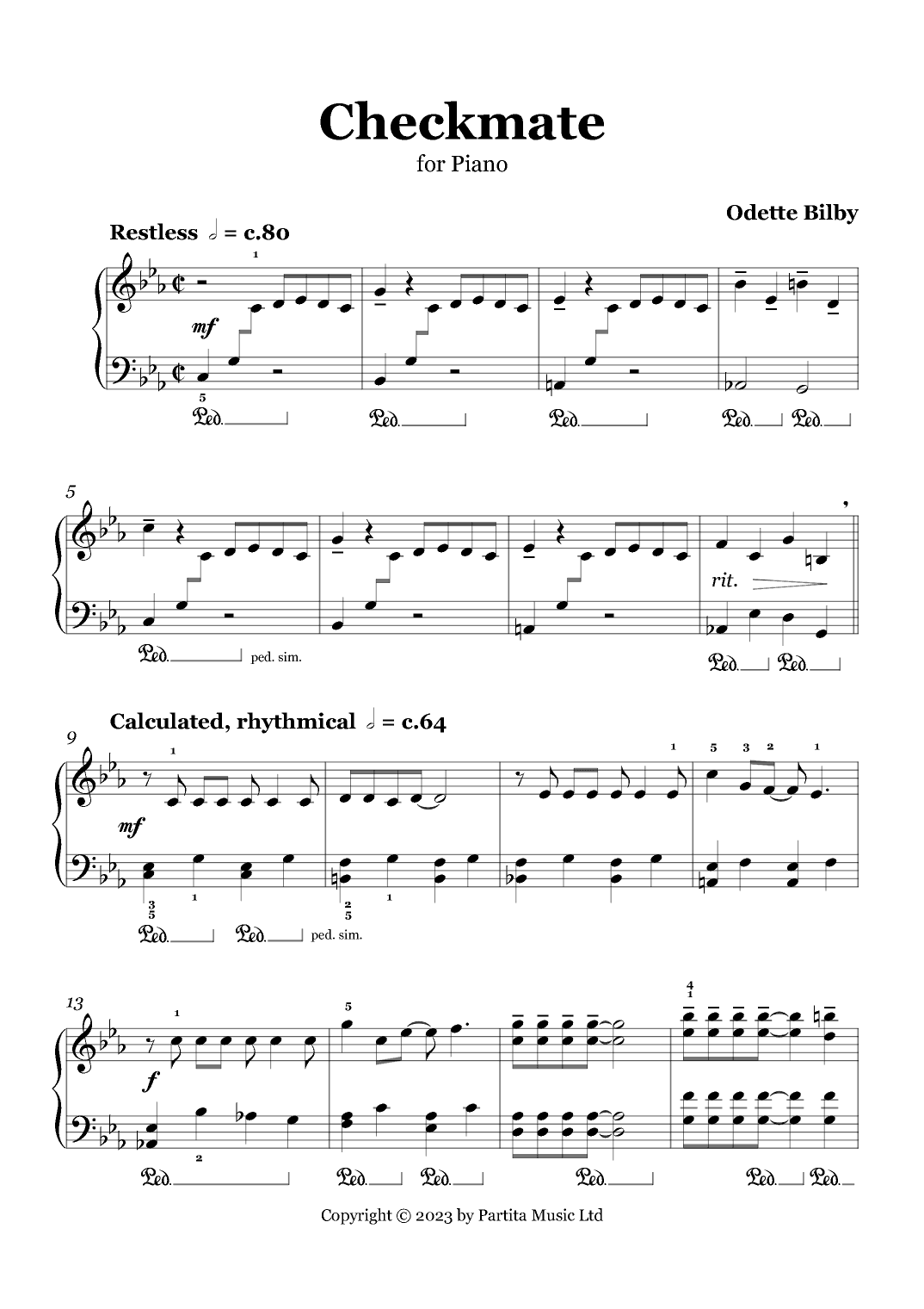 Checkmate (Easier Piano Solo Grade 3)