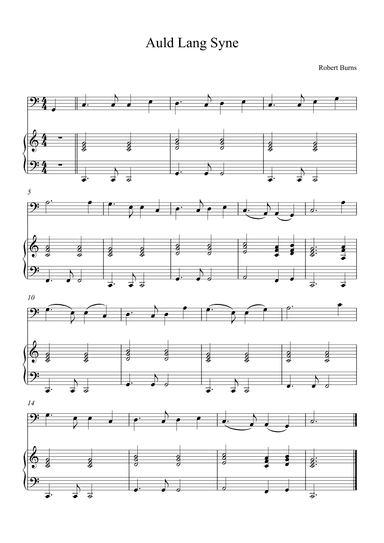 Auld Lang Syne (arr. Alex Nunes Rodrigues)