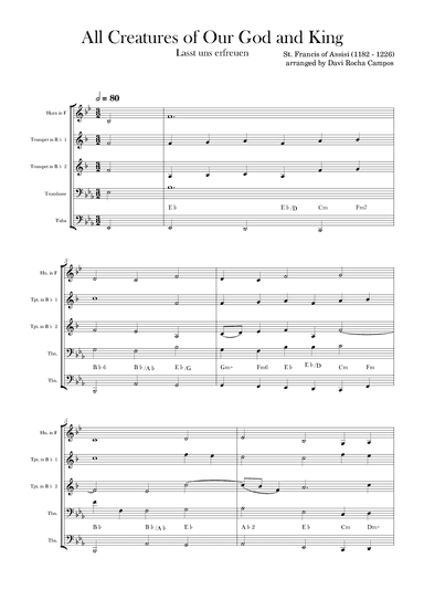 All Creatures of Our God and King (arr. Davi Rocha Campos)