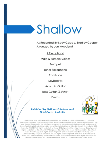 Shallow (arr. Jon Woodend)