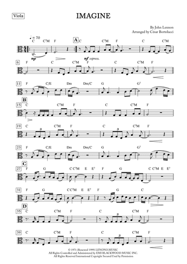 Imagine (arr. ACT Bortolucci)