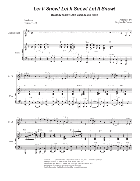 Let It Snow! Let It Snow! Let It Snow! (arr. Stephen DeCesare)
