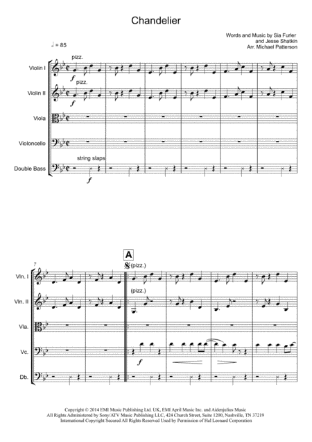 Chandelier (arr. Michael Patterson)