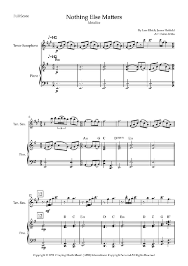 Nothing Else Matters (arr. Fabio Britto)
