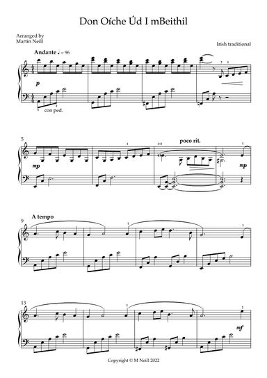 Don Oíche Úd I mBeithil (arr. Martin Neill)