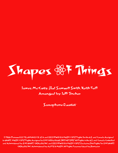 Shapes Of Things (arr. Jeff Tincher)