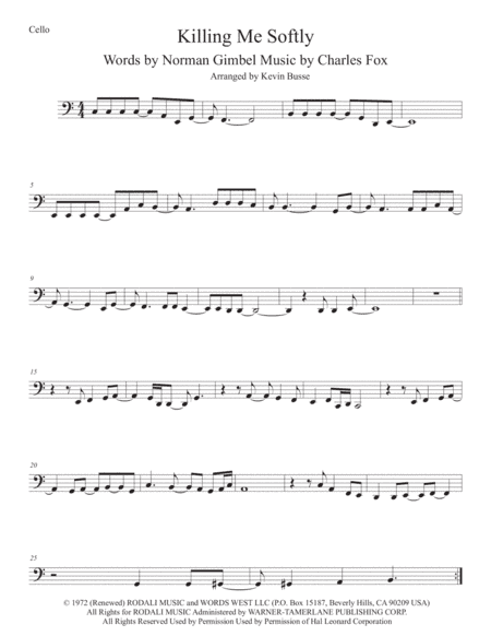 Killing Me Softly With His Song (arr. Kevin Busse)