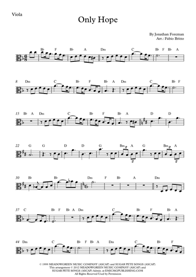 Only Hope (arr. Fabio Britto)