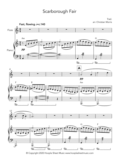Scarborough Fair (arr. Hoopla Sheet Music)