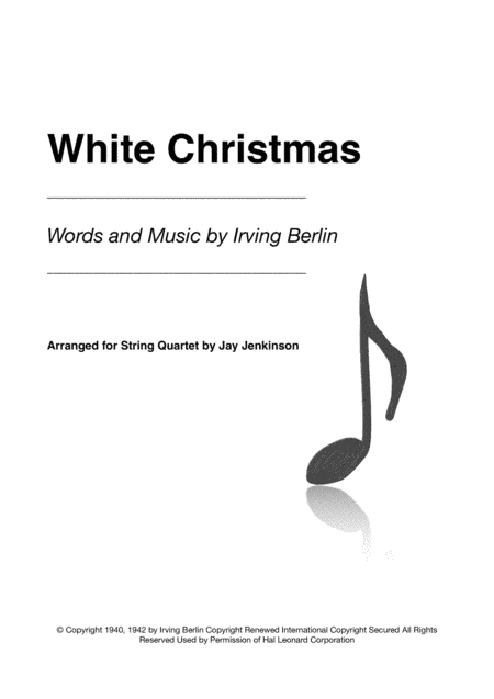 White Christmas (arr. Jay Jenkinson)