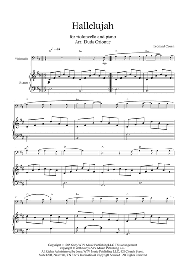 Hallelujah (arr. Duda Oriontte)