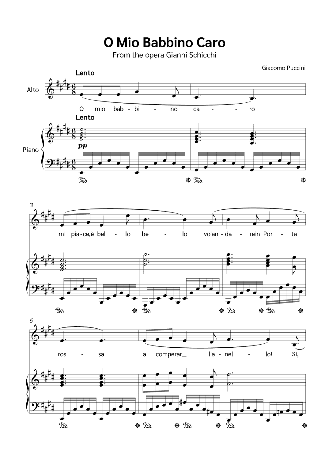 O Mio Babbino Caro (arr. Jackson Spindler)