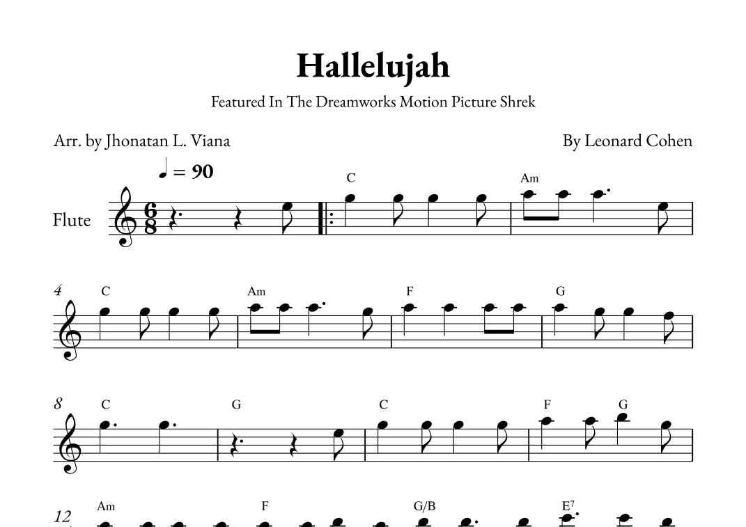 Hallelujah (arr. Jhonatan Lucio Viana)