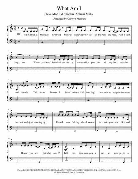 What Am I (arr. Carolyn Medrano)
