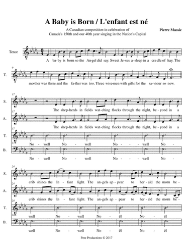 A Baby is Born  /  L'enfant est né