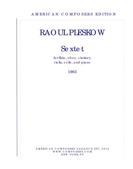 [Pleskow] Sextet