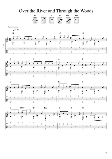 Over the River and Through the Woods (arr. Chris Richter)