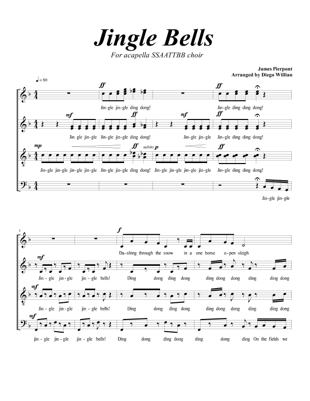 Jingle Bells (arr. Diego Willian) (arr. Diego Willian)