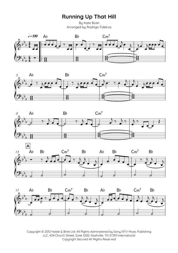 Running Up That Hill (a Deal With God) 2012 Remix (arr. Rodrigo Faleiros)