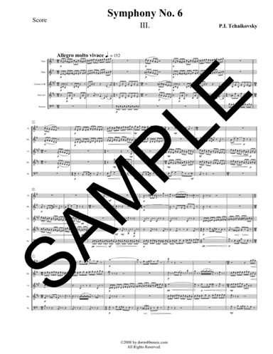 Symphony No. 6 - 3rd Movement for Woodwind Quintet (arr. Dorm 40 Music)