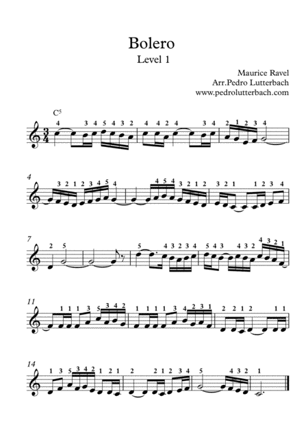 Bolero (arr. Pedro Lutterbach)