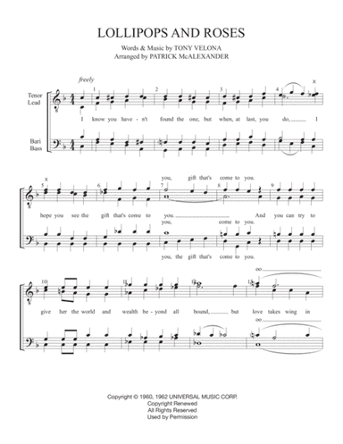 Lollipops And Roses (arr. Patrick McAlexander)
