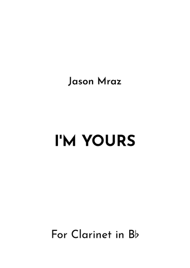 I'm Yours (arr. Jireh J.)