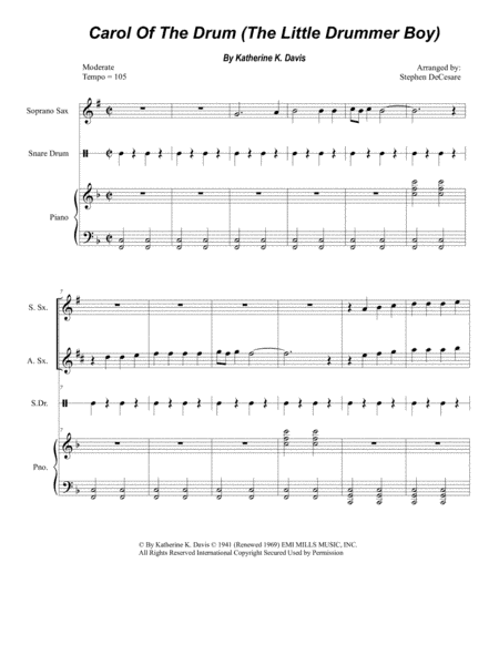 Carol Of The Drum (arr. Stephen DeCesare)