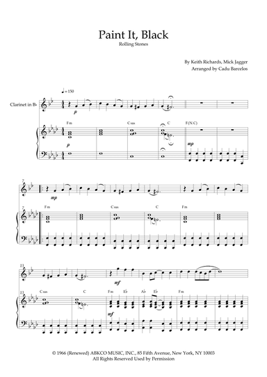 Paint It, Black (arr. Cadu Barcelos)