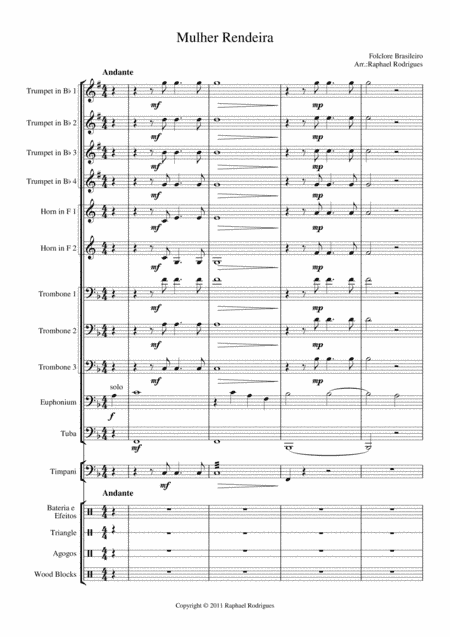 Mulher Rendeira (arr. Raphael Rodrigues)