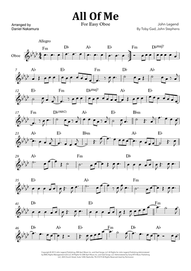 All Of Me (arr. Daniel Nakamura)