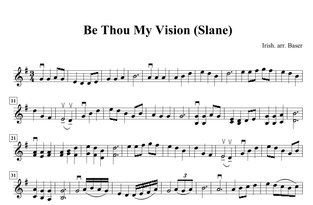 Be Thou My Vision (Slane) (arr. Patricia Baser)