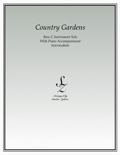 Country Gardens (bass C instrument solo) (arr. Sandra Zylstra)