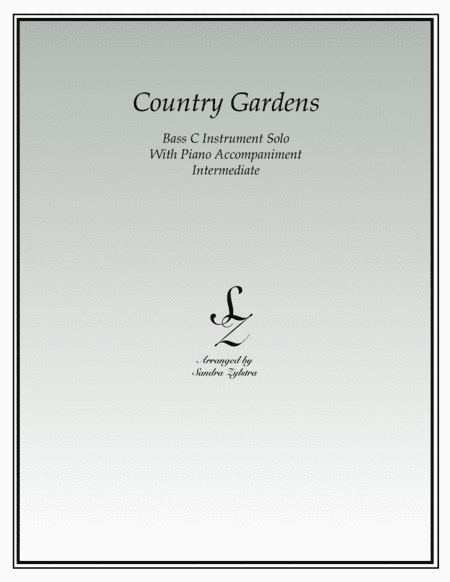 Country Gardens (bass C instrument solo) (arr. Sandra Zylstra)