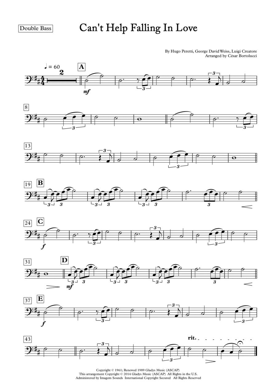 Can't Help Falling In Love (arr. ACT Bortolucci)